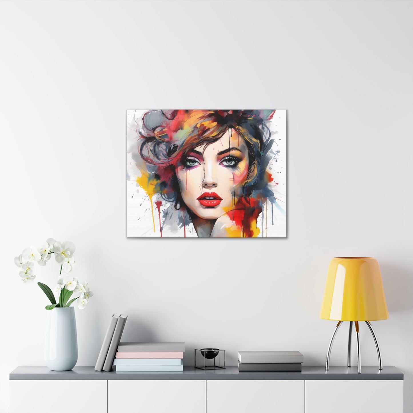 Canvas Wall Art, Gallery Wrapped Pop Art, Femme Doll Wall Art – Alessia
