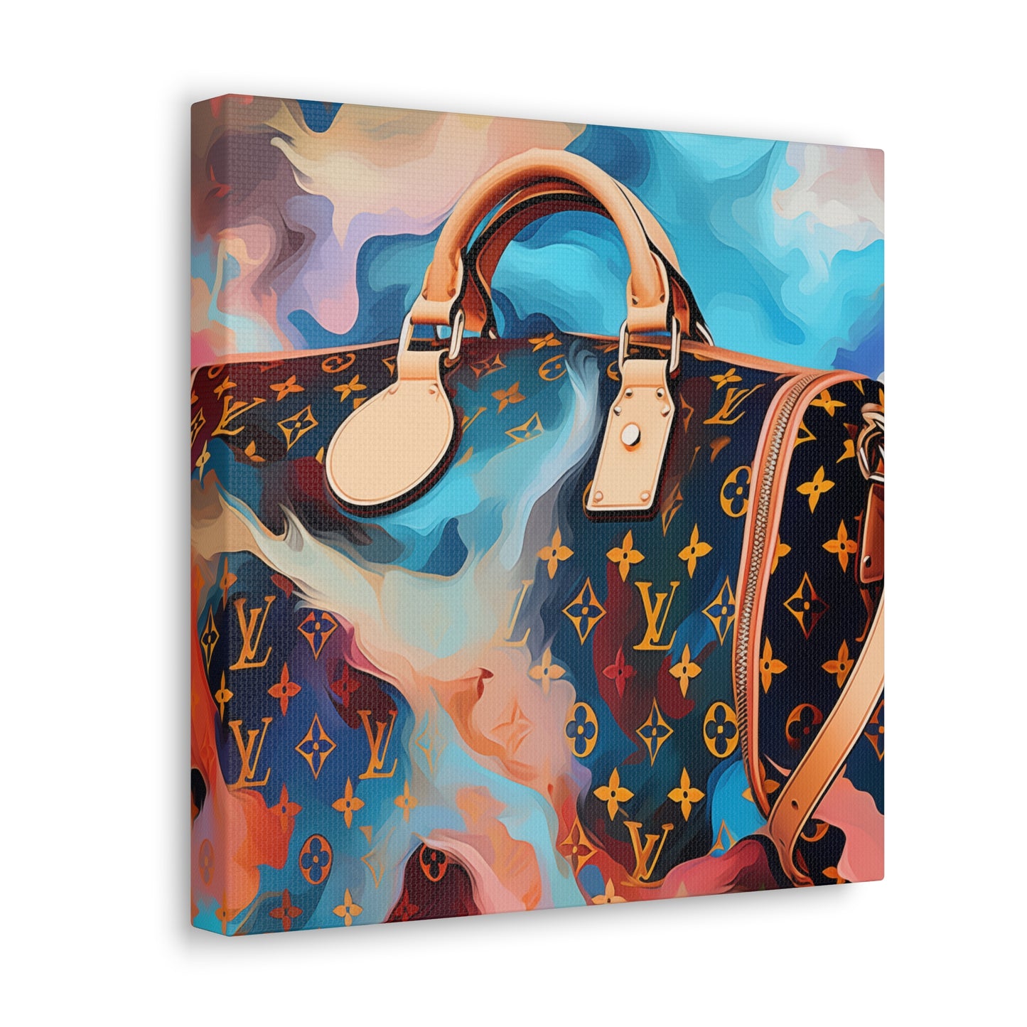 Canvas Gallery Wrap - LV Designer Inspired Wall Art - Abstract