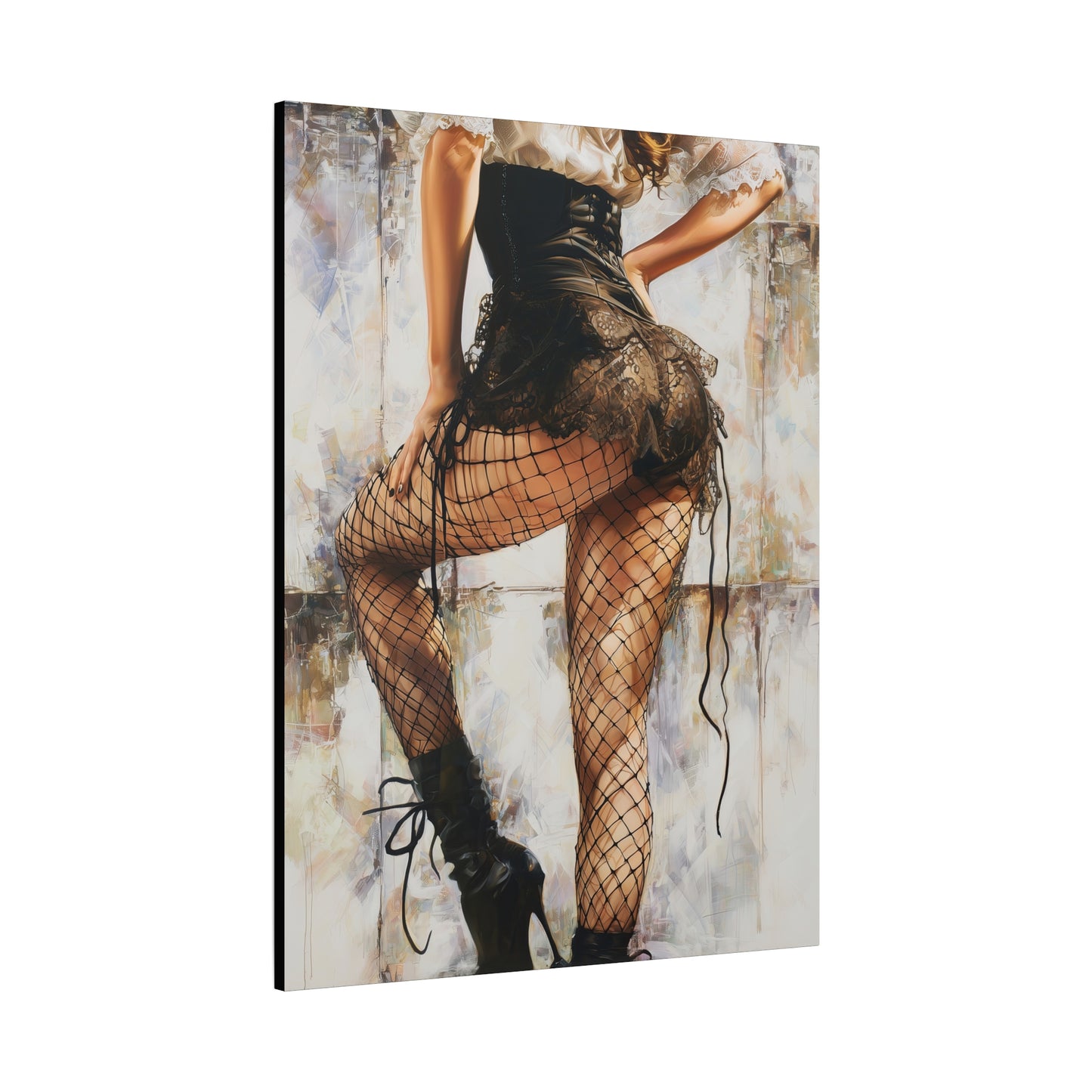 Gallery Wrapped Canvas, Tongue and Cheek Art Canvas, Naughty Girl Art Canvas – Jessica