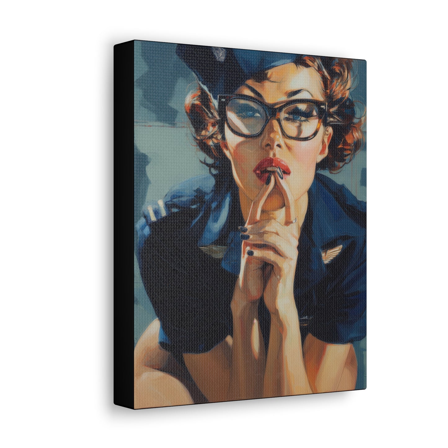 Gallery Wrapped Canvas, Liberty and Lace Art Canvas, Erotic Art Canvas – Peggy Sue