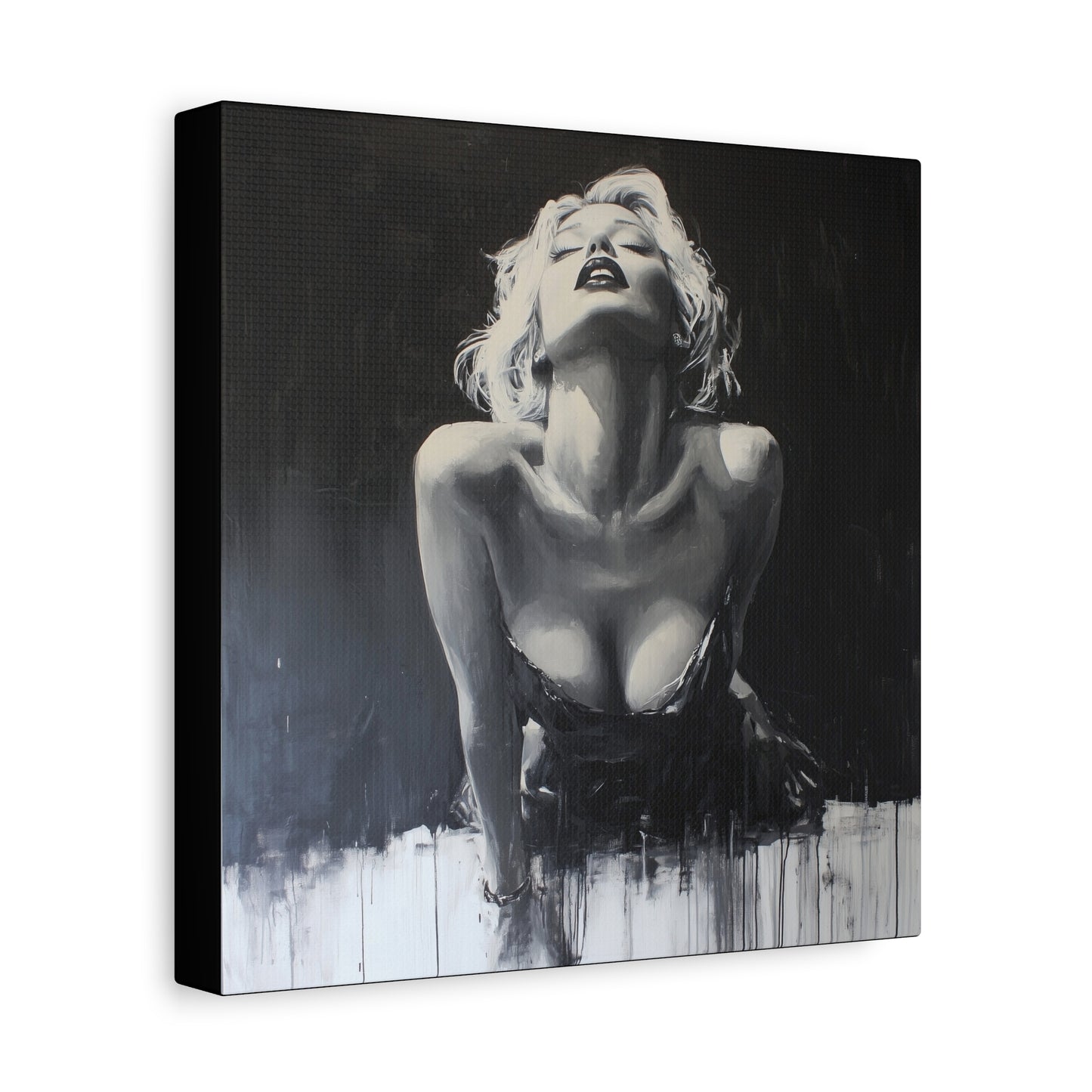 Gallery Wrapped Canvas, Guilt and Grit Adult Art Canvas, Erotic Pinup Art Canvas – Lucia