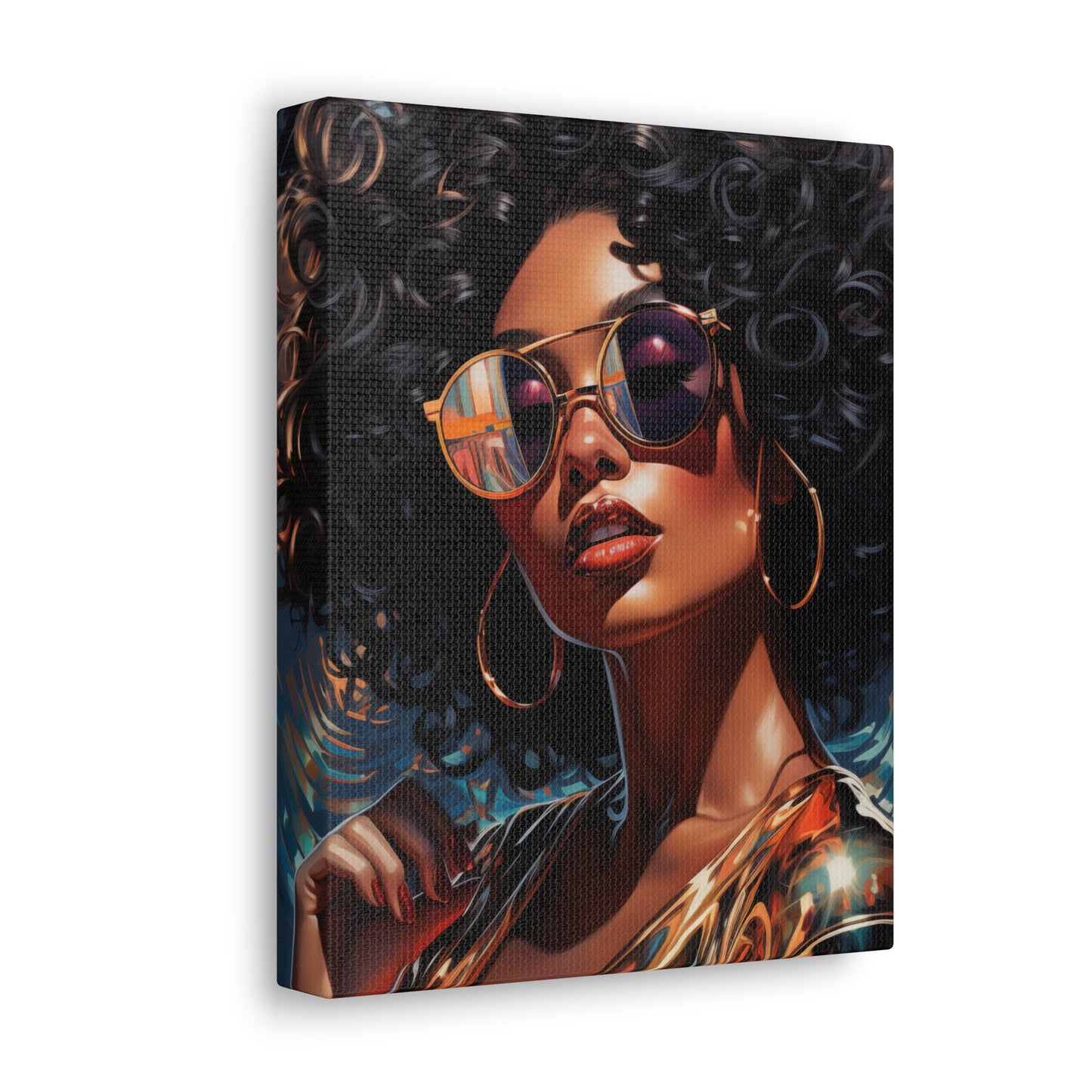 Gallery Wrapped Canvas, Retro Urban Queen, Femme Doll Art Canvas – Kesha