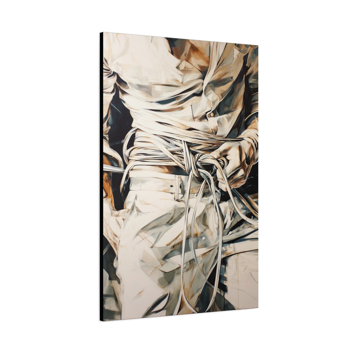 Gallery Wrapped Canvas, Ropes and Reverence Art Canvas, Erotic Shibari Art Canvas – Lucien