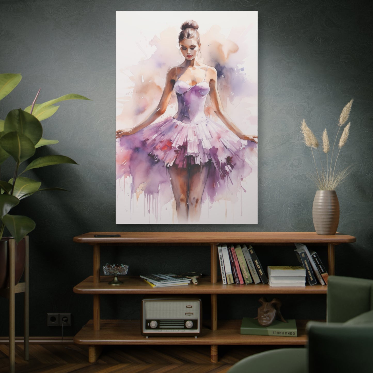 Pointes and Platforms, Gallery Wrapped Canvas, Ballerina Beauty, Ballet Art Canvas – Joanna