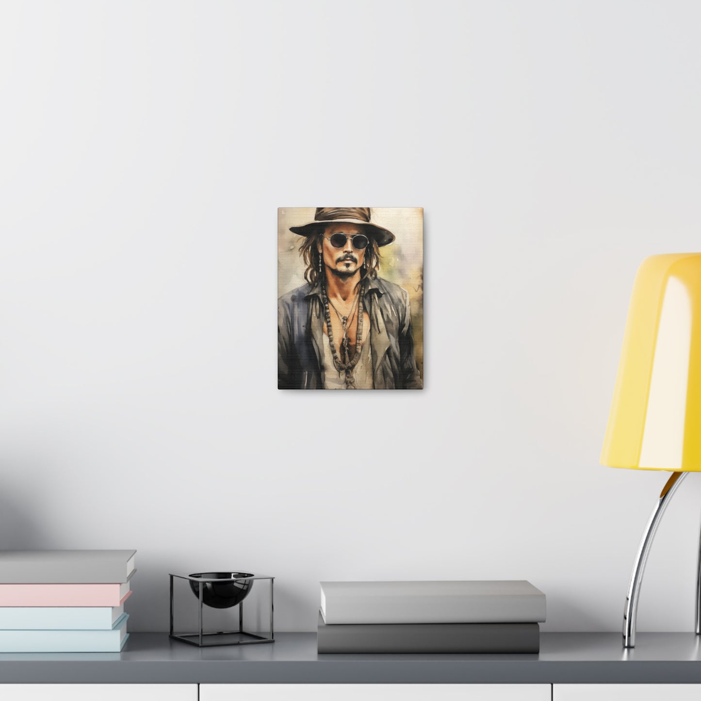 Gallery Wrapped Canvas, Celebrity Inspired, Pop Art Canvas – Johnny