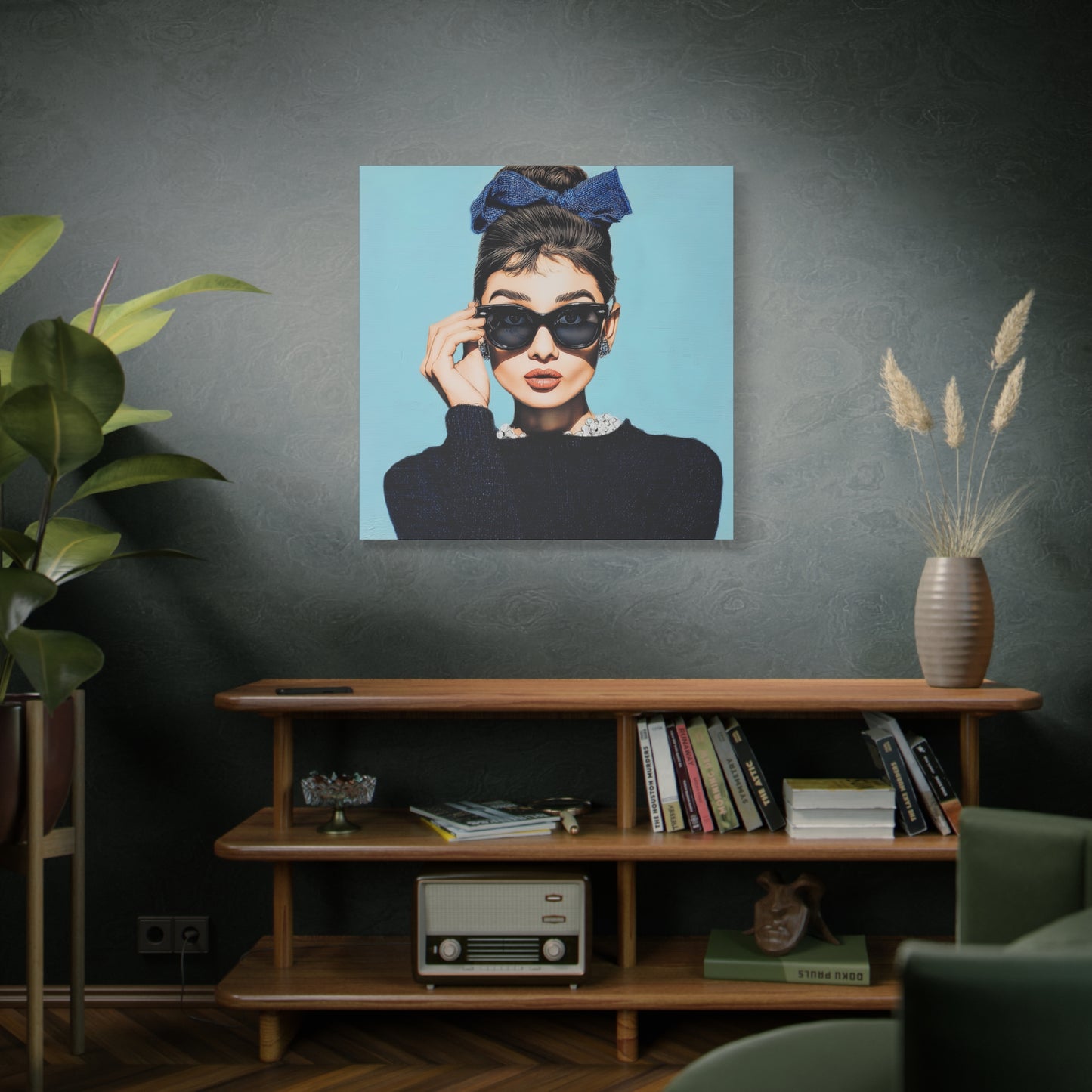 Gallery Wrapped Canvas, The Diva Project Art Canvas, Pinup Art Canvas – Audrey Hepburn - THREE