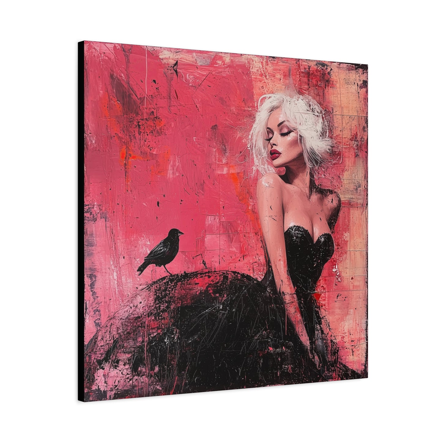Gallery Wrapped Canvas, Sinners and Saints Adult Art Canvas, Erotic Pinup Art Canvas – Paloma