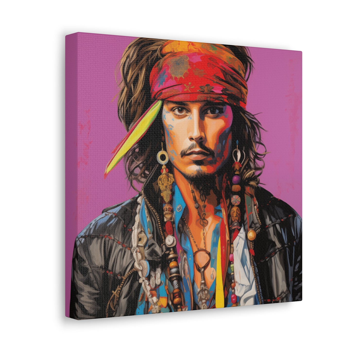 Gallery Wrapped Canvas, Celebrity Inspired, Pop Art Canvas – Johnny Also