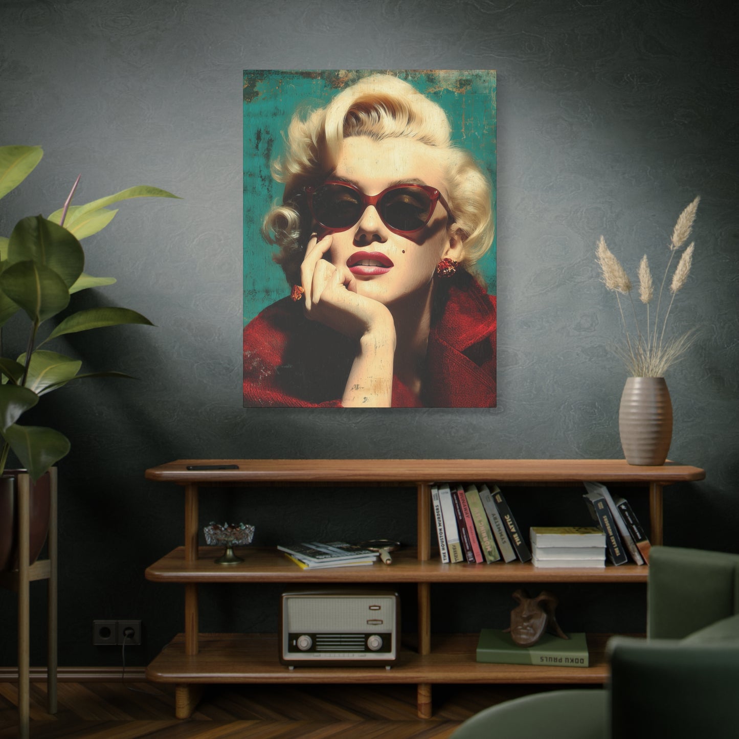 Gallery Wrapped Canvas, The Diva Project Art Canvas, Pinup Art Canvas – Marilyn Monroe - NINE
