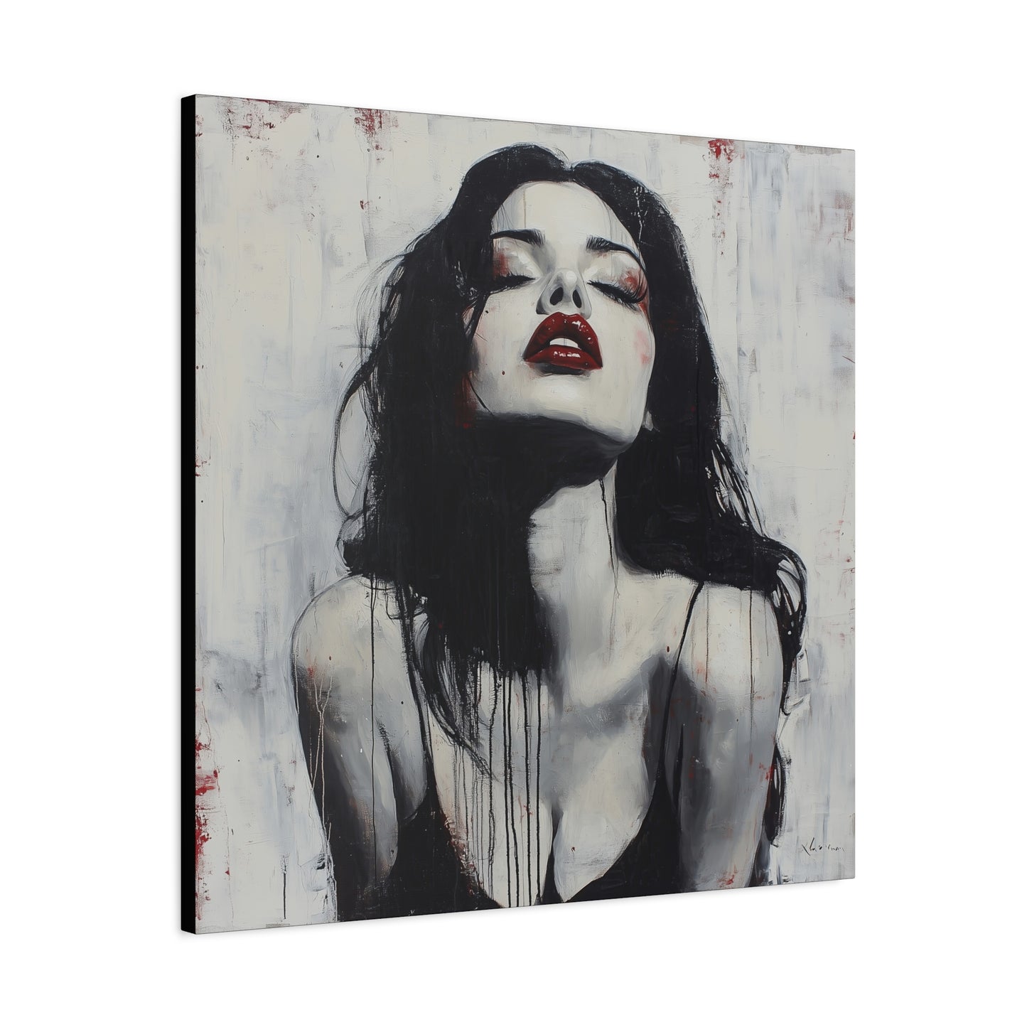 Gallery Wrapped Canvas, Sinners and Saints Art Canvas, Erotic Pinup Art Canvas – Vera