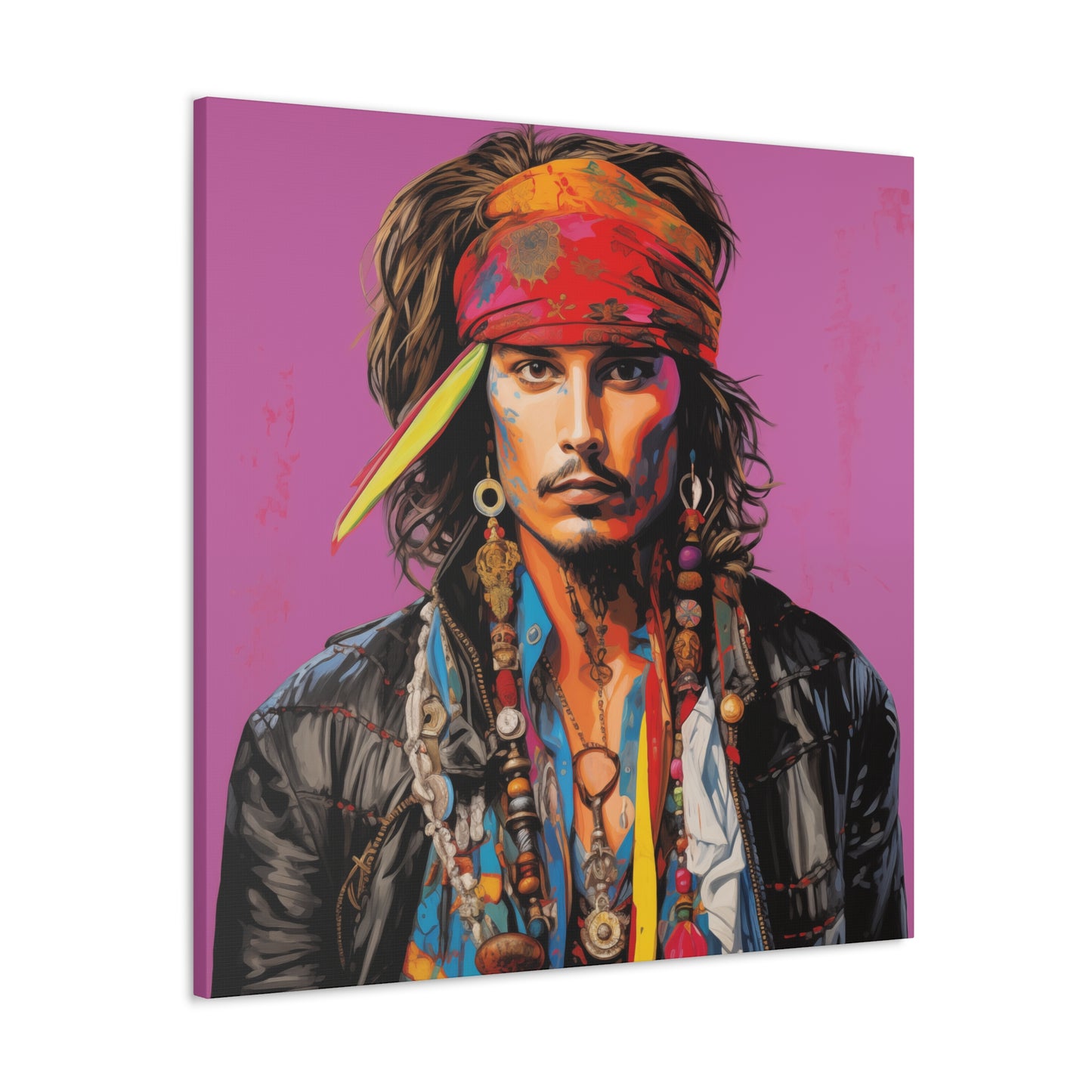 Gallery Wrapped Canvas, Celebrity Inspired, Pop Art Canvas – Johnny Also