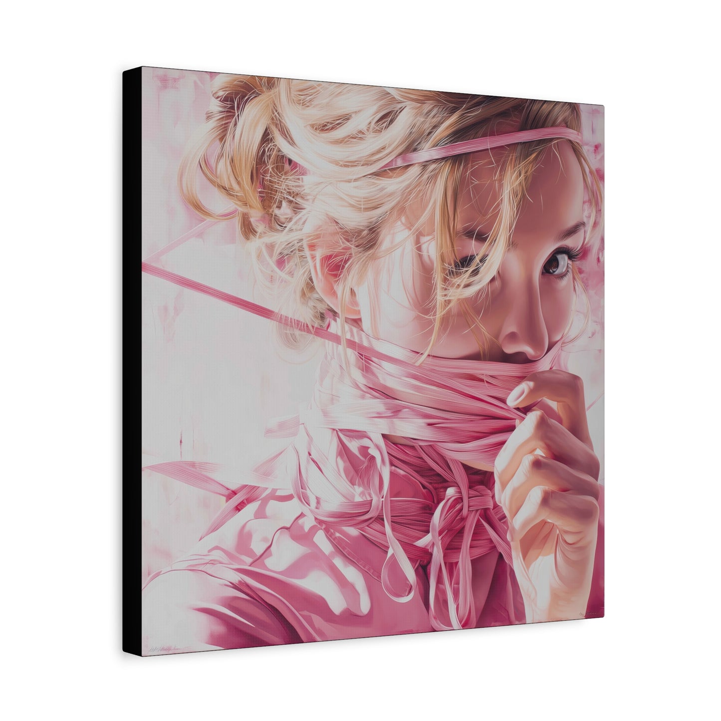 Gallery Wrapped Canvas, Ropes and Reverence Art Canvas, Erotic Shibari Art Canvas – Lilith