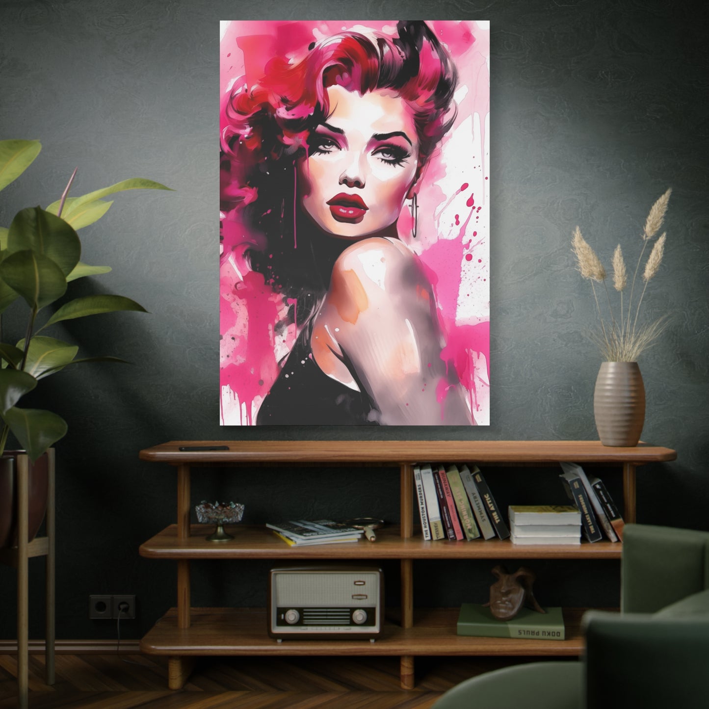 Gallery Wrapped Canvas, Tattooed Beauty, Femme Doll Pop Art Canvas – Thalia