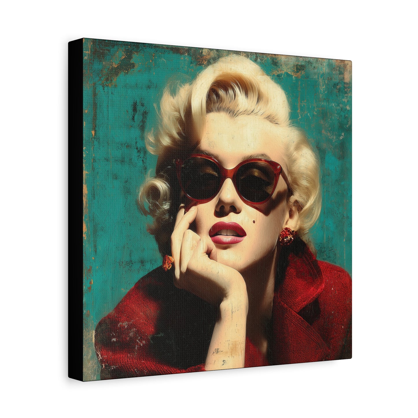 Gallery Wrapped Canvas, The Diva Project Art Canvas, Pinup Art Canvas – Marilyn Monroe - NINE