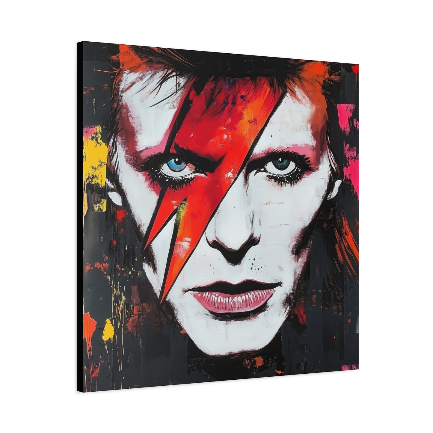 Gallery Wrapped Canvas, Celebrity Inspired, Pop Art Canvas – Bowie