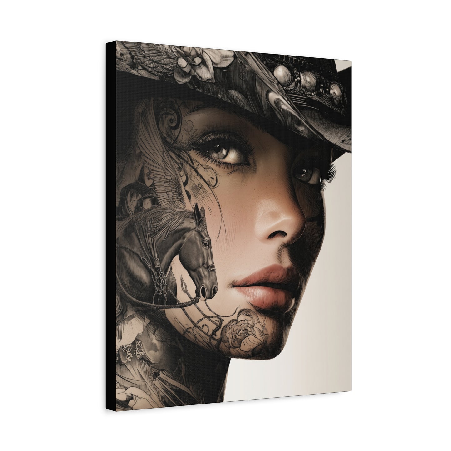 Gallery Wrapped Canvas, Wranglers and Wreckage Art Canvas, Erotic Pinup Art Canvas – Memphis