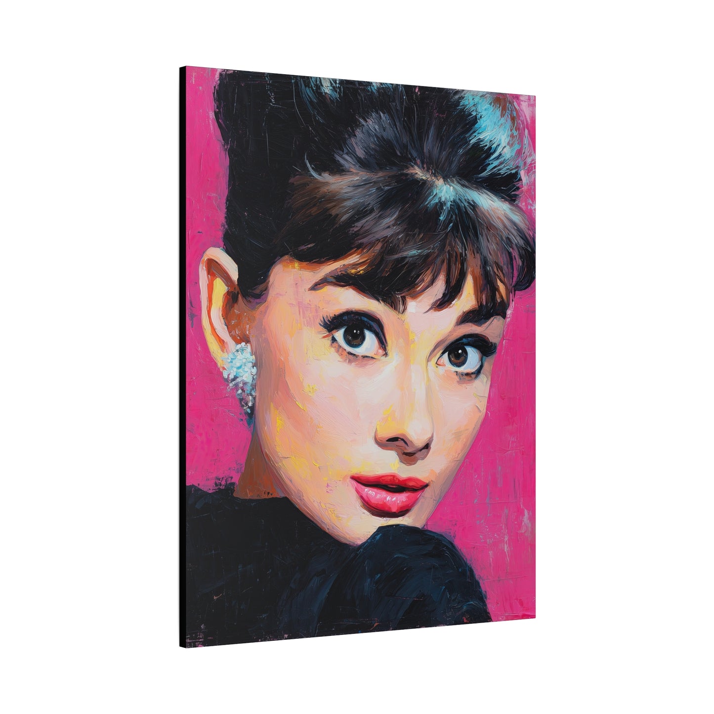 Gallery Wrapped Canvas, The Diva Project Art Canvas, Pinup Art Canvas – Audrey Hepburn - TEN