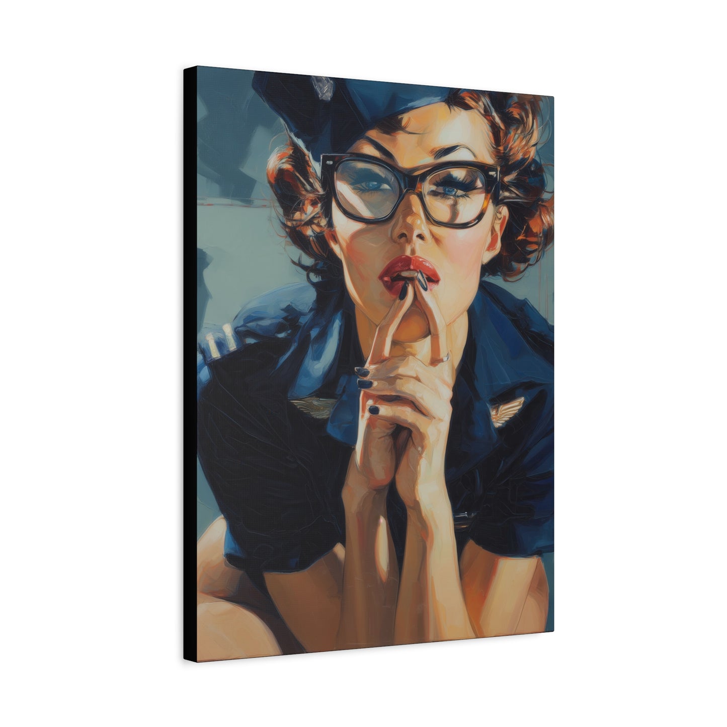 Gallery Wrapped Canvas, Liberty and Lace Art Canvas, Erotic Art Canvas – Peggy Sue