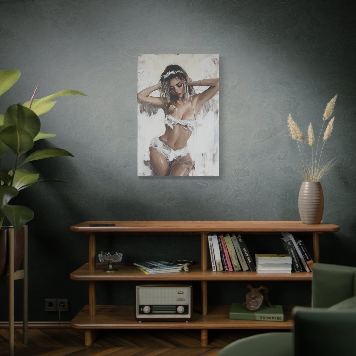 Gallery Wrapped Canvas, Sinners and Saints Art Canvas, Erotic Pinup Art Canvas – Holly