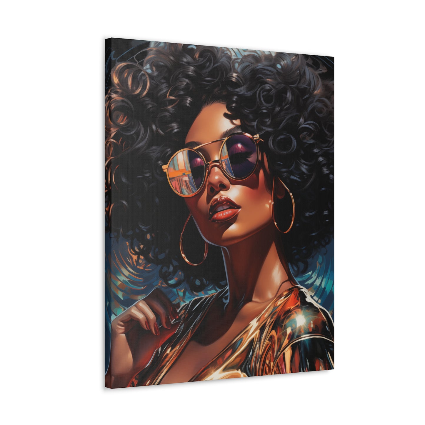 Gallery Wrapped Canvas, Retro Urban Queen, Femme Doll Art Canvas – Kesha