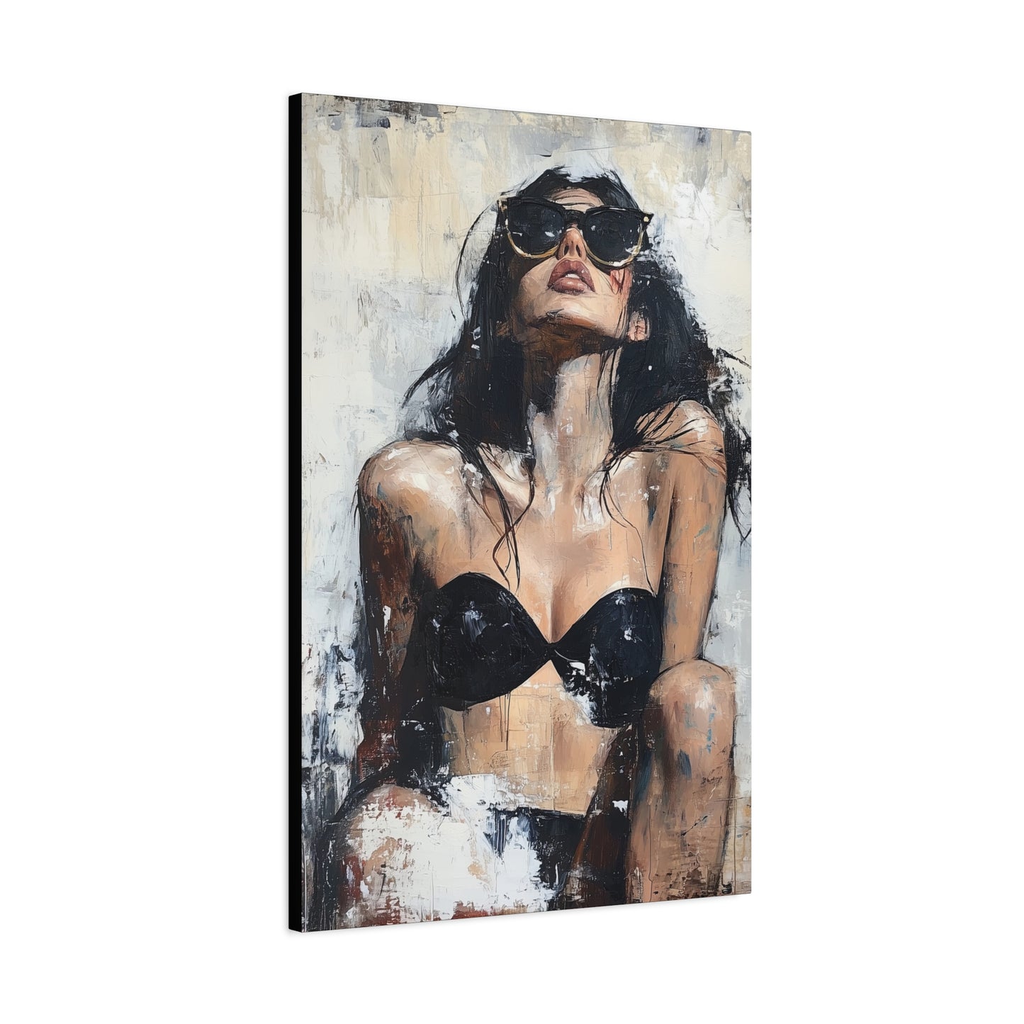 Gallery Wrapped Canvas, Sinners and Saints Art Canvas, Erotic Pinup Art Canvas – Stevie