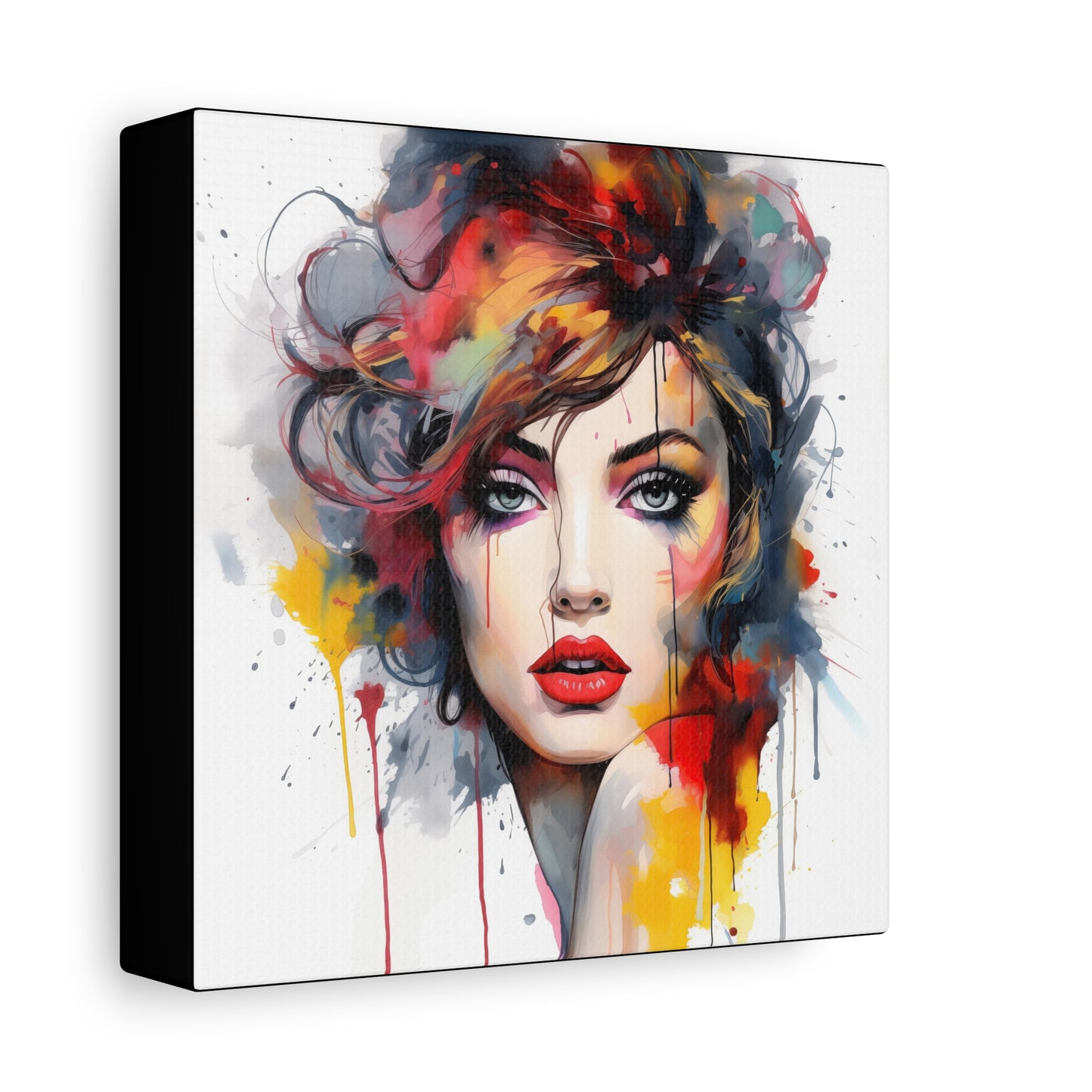 Canvas Wall Art, Gallery Wrapped Pop Art, Femme Doll Wall Art – Alessia