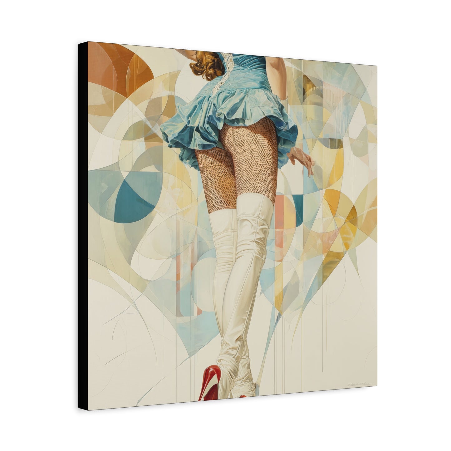 Gallery Wrapped Canvas, Tongue and Cheek Art Canvas, Naughty Girl Art Canvas – Sandy
