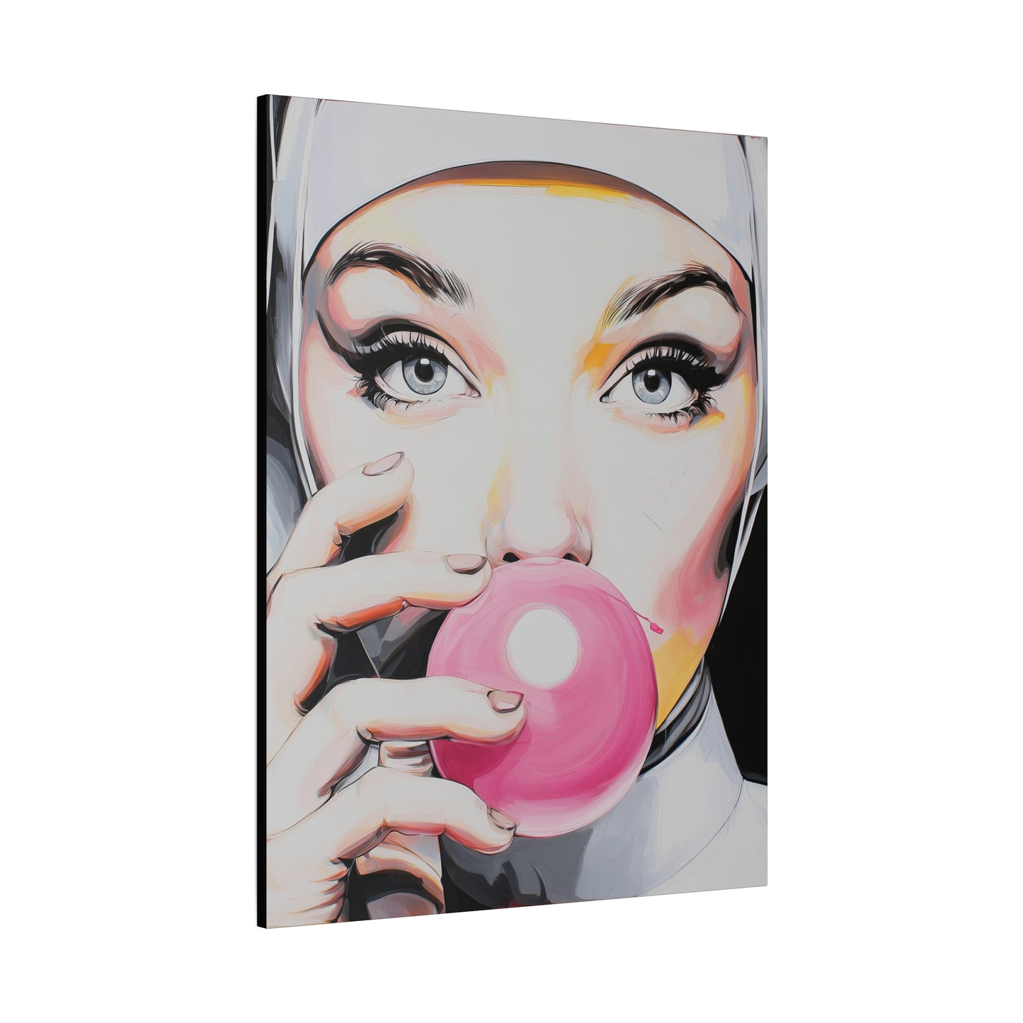 Gallery Wrapped Canvas, Habits and Heresy Art Canvas, Naughty Nuns Art Canvas – Sister Gloria