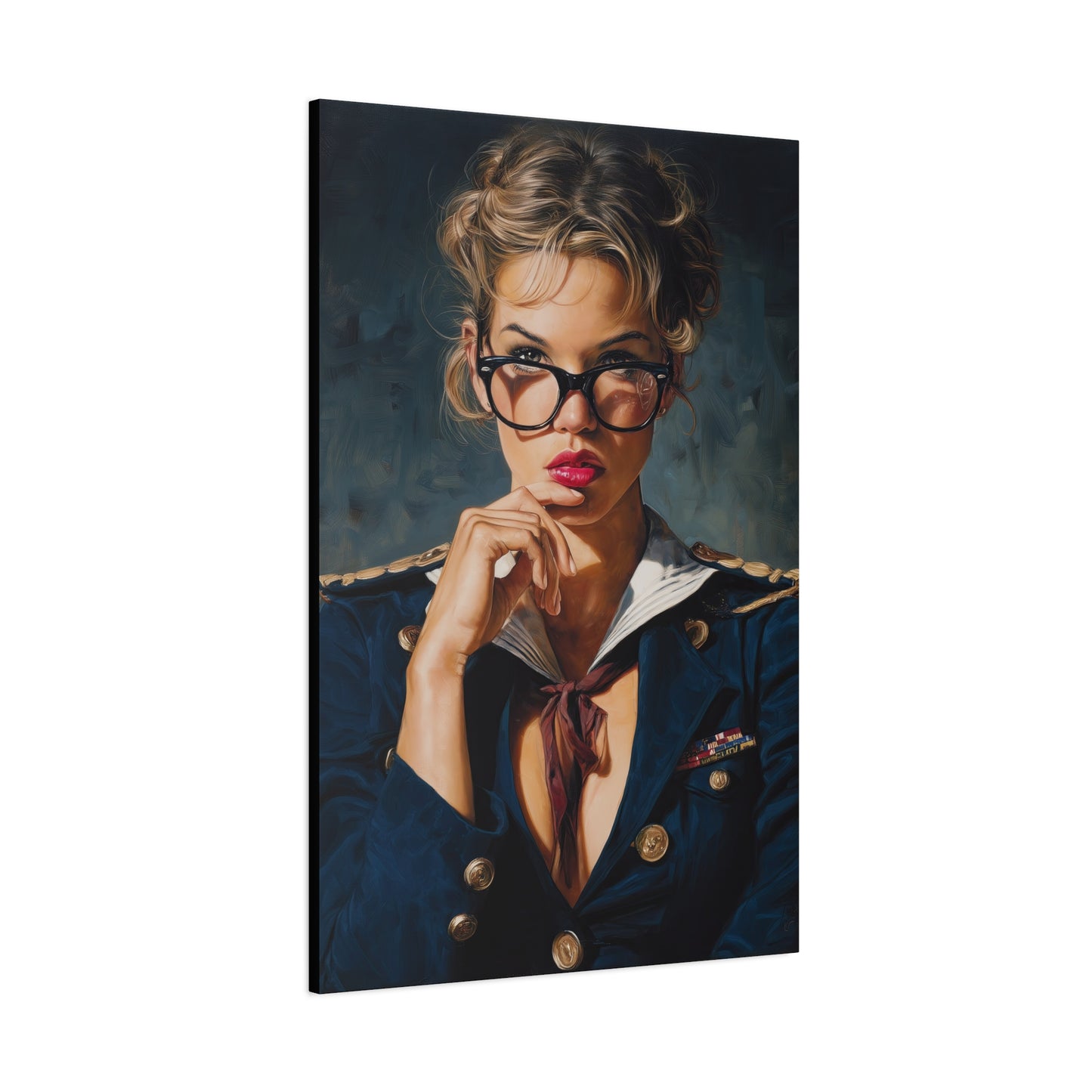 Gallery Wrapped Canvas, Liberty and Lace Art Canvas, Erotic Pinup Art Canvas – Honey