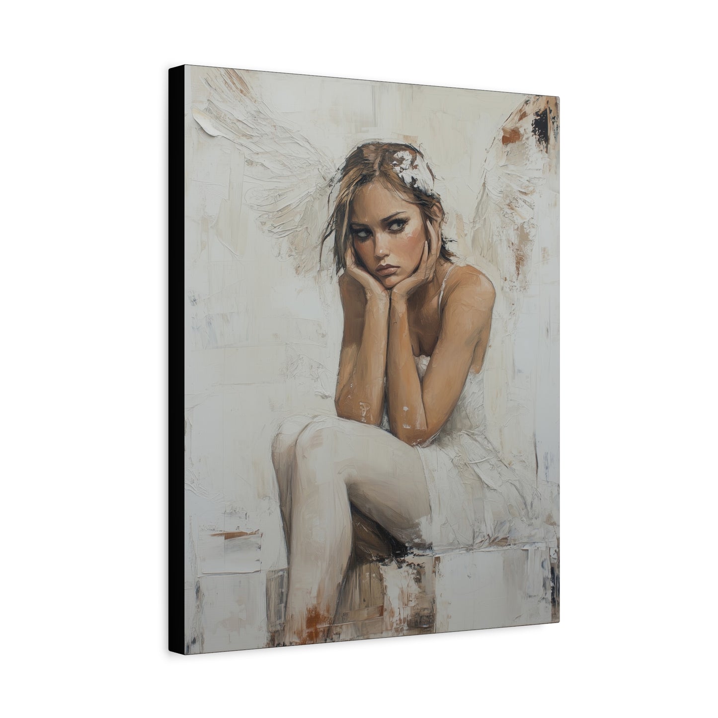 Gallery Wrapped Canvas, Sinners and Saints Art Canvas, Angel Art Canvas – Amber