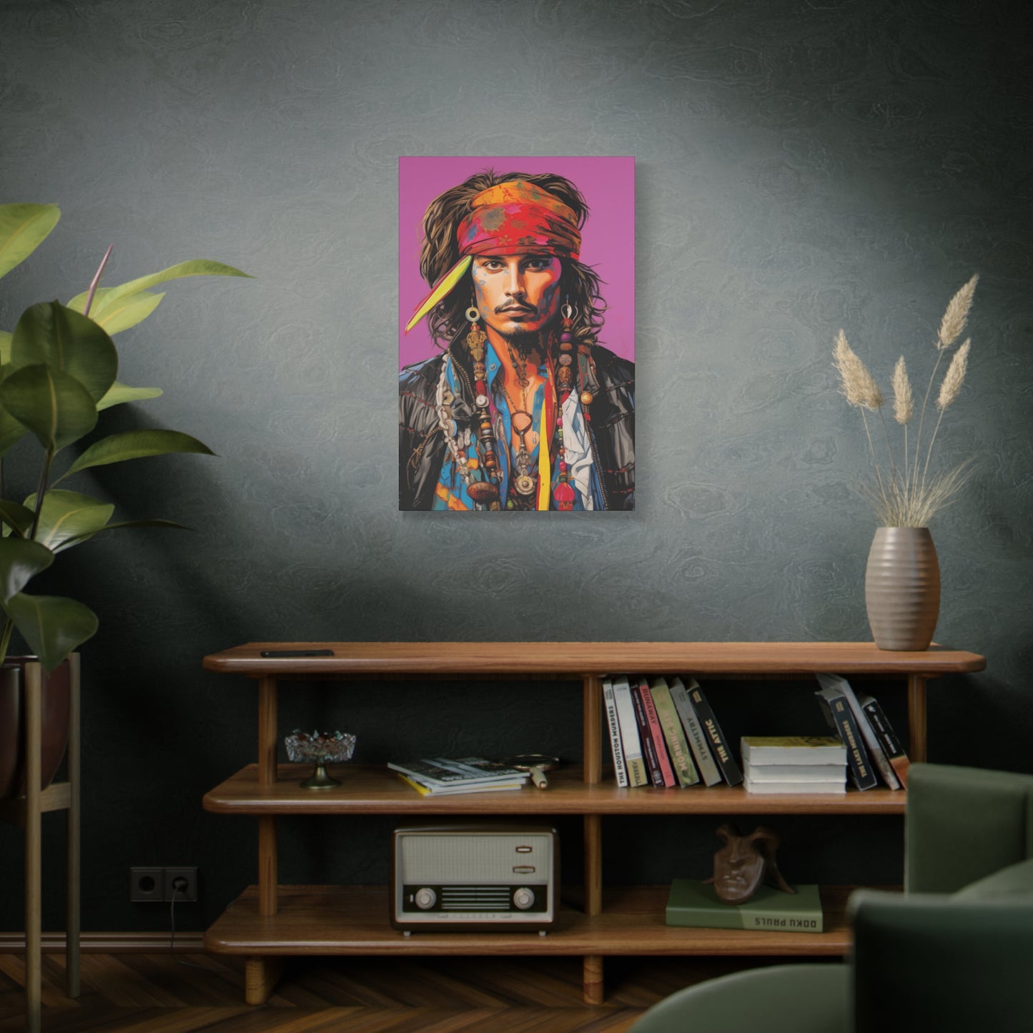 Gallery Wrapped Canvas, Celebrity Inspired, Pop Art Canvas – Johnny