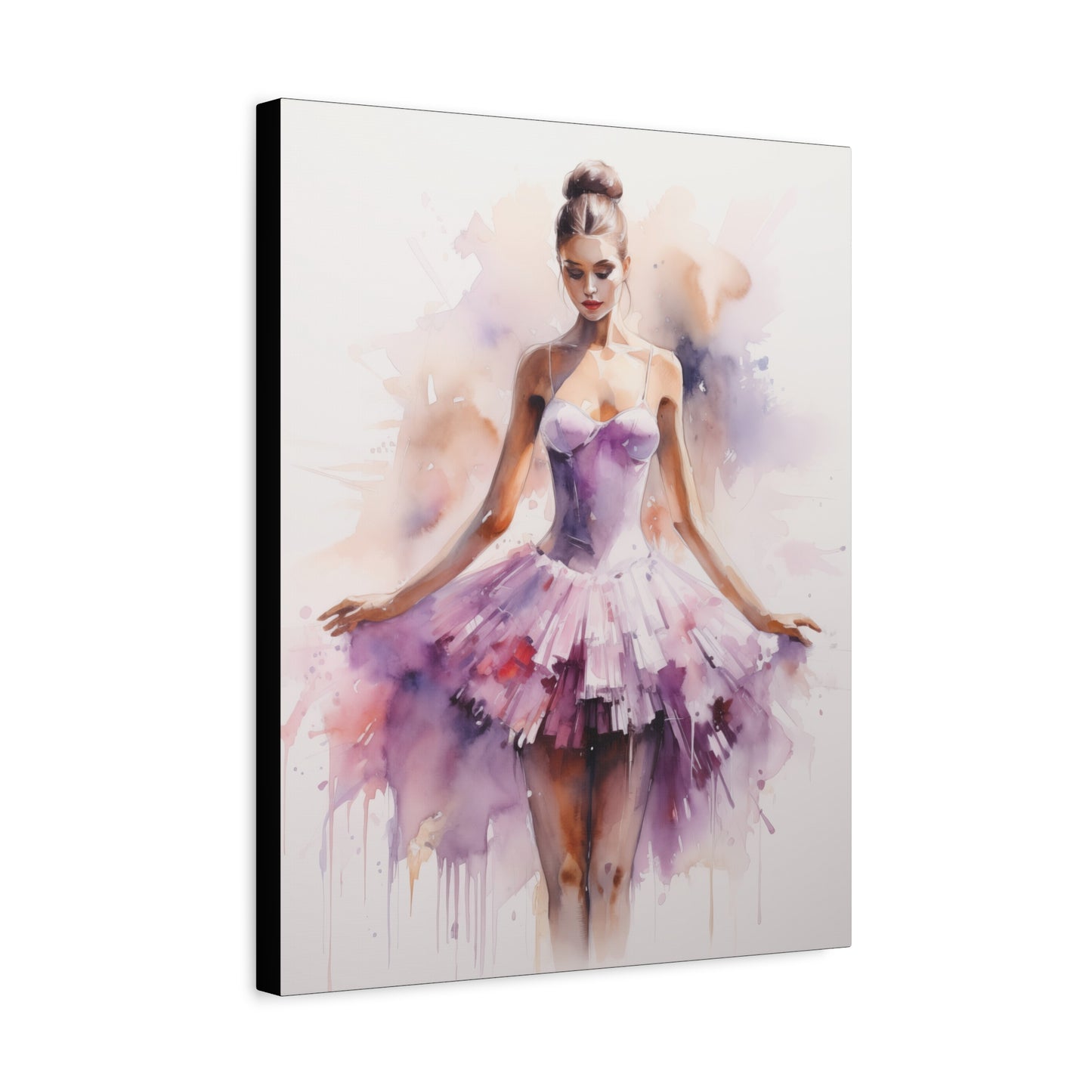 Pointes and Platforms, Gallery Wrapped Canvas, Ballerina Beauty, Ballet Art Canvas – Joanna
