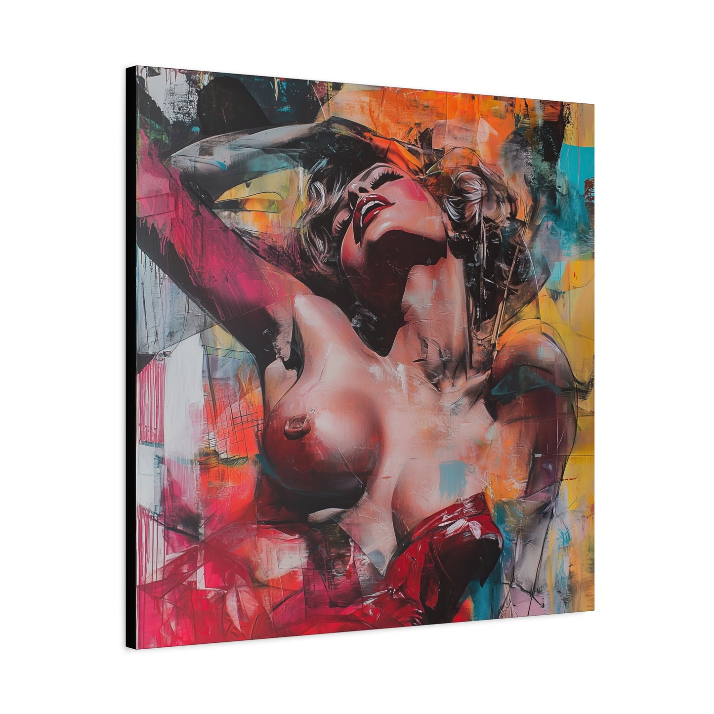 Gallery Wrapped Canvas, Guilt and Grit Adult Art Canvas, Erotic Pinup Art Canvas – Marlowe