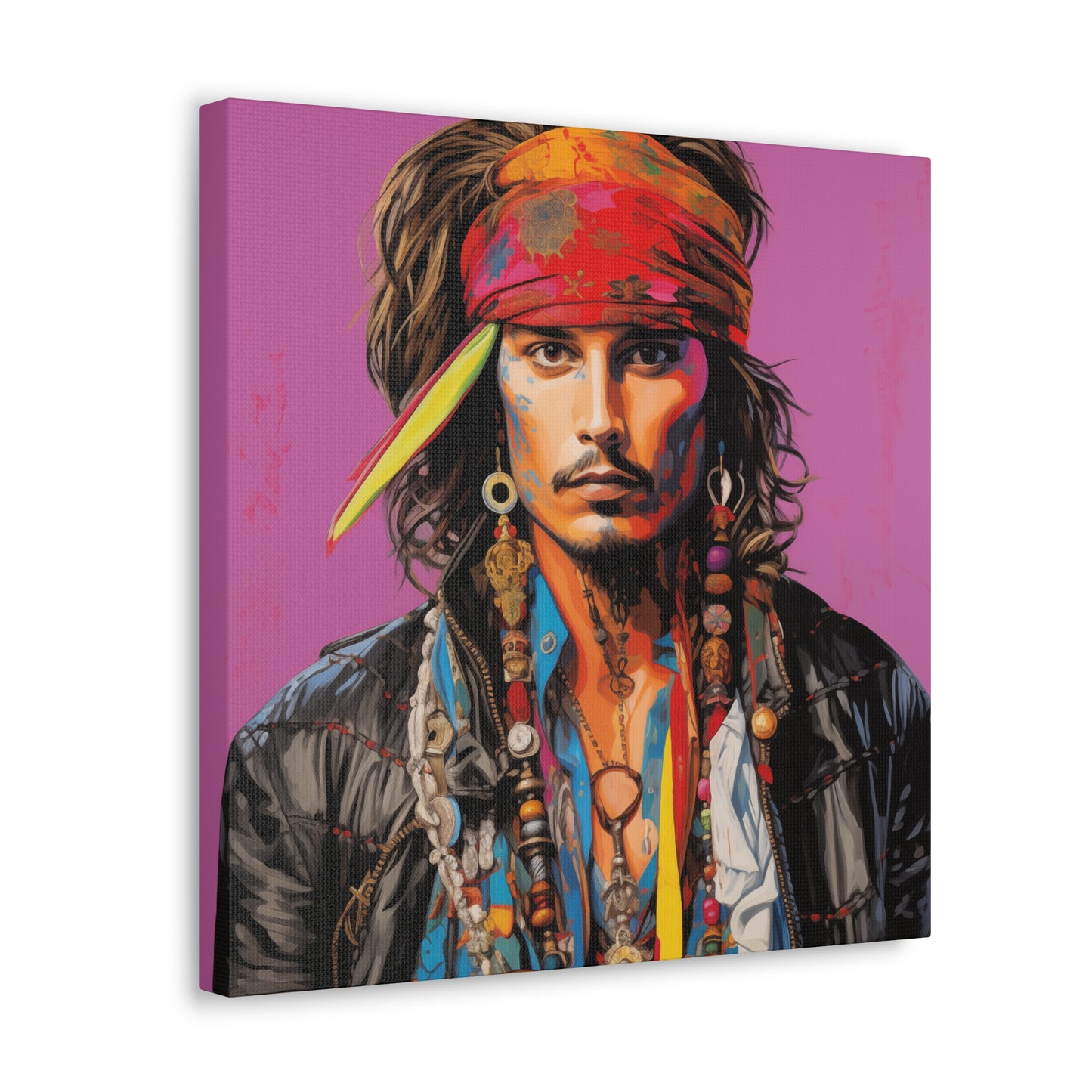 Gallery Wrapped Canvas, Celebrity Inspired, Pop Art Canvas – Johnny Also