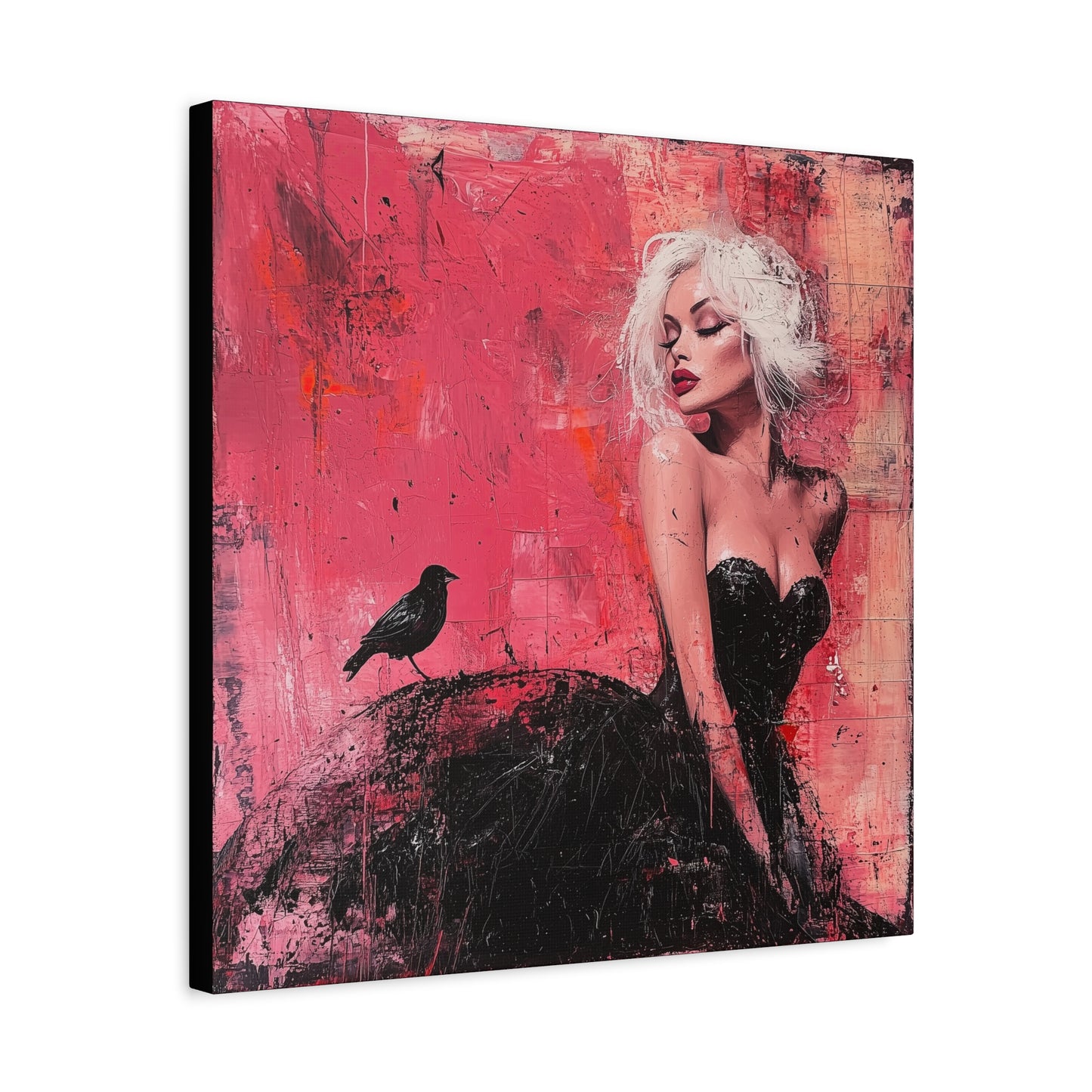 Gallery Wrapped Canvas, Sinners and Saints Adult Art Canvas, Erotic Pinup Art Canvas – Paloma