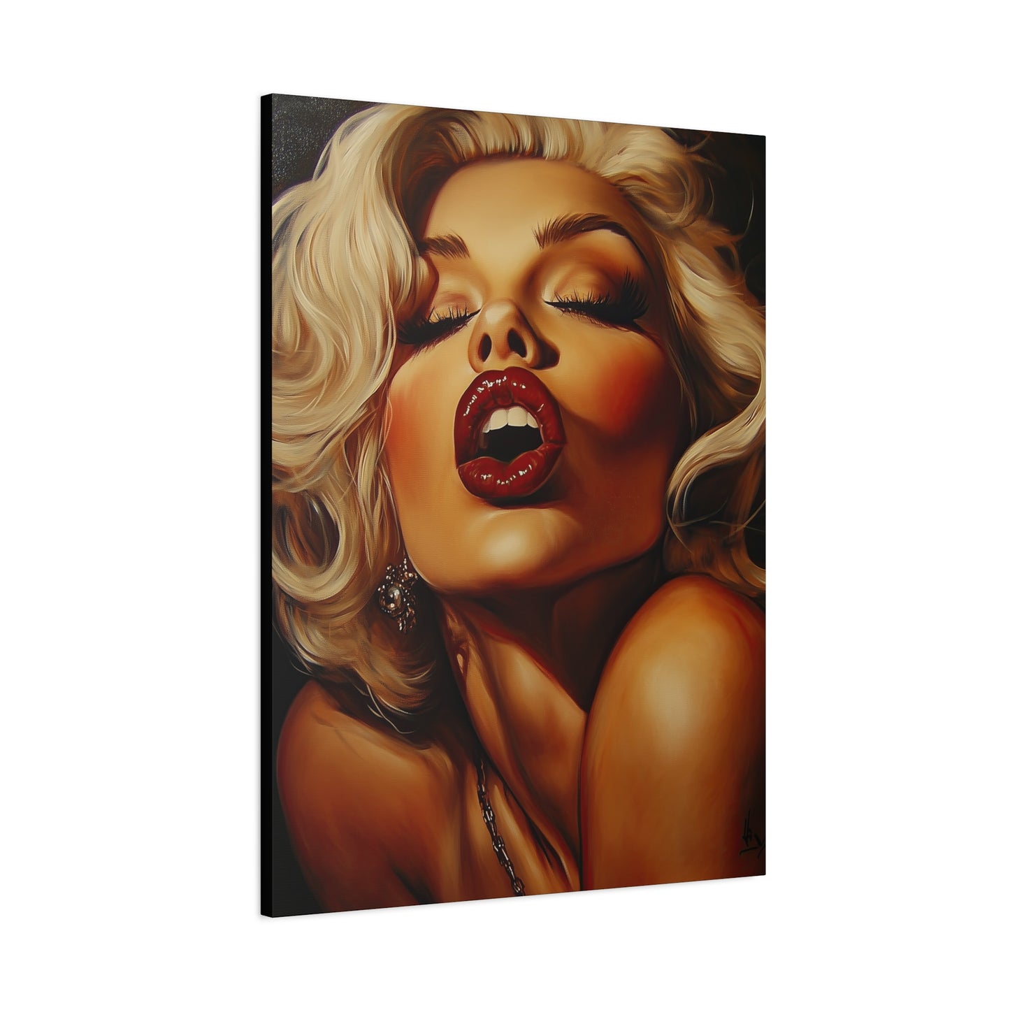 Gallery Wrapped Canvas, Guilt and Grit Adult Art Canvas, Erotic Pinup Art Canvas – Evangeline
