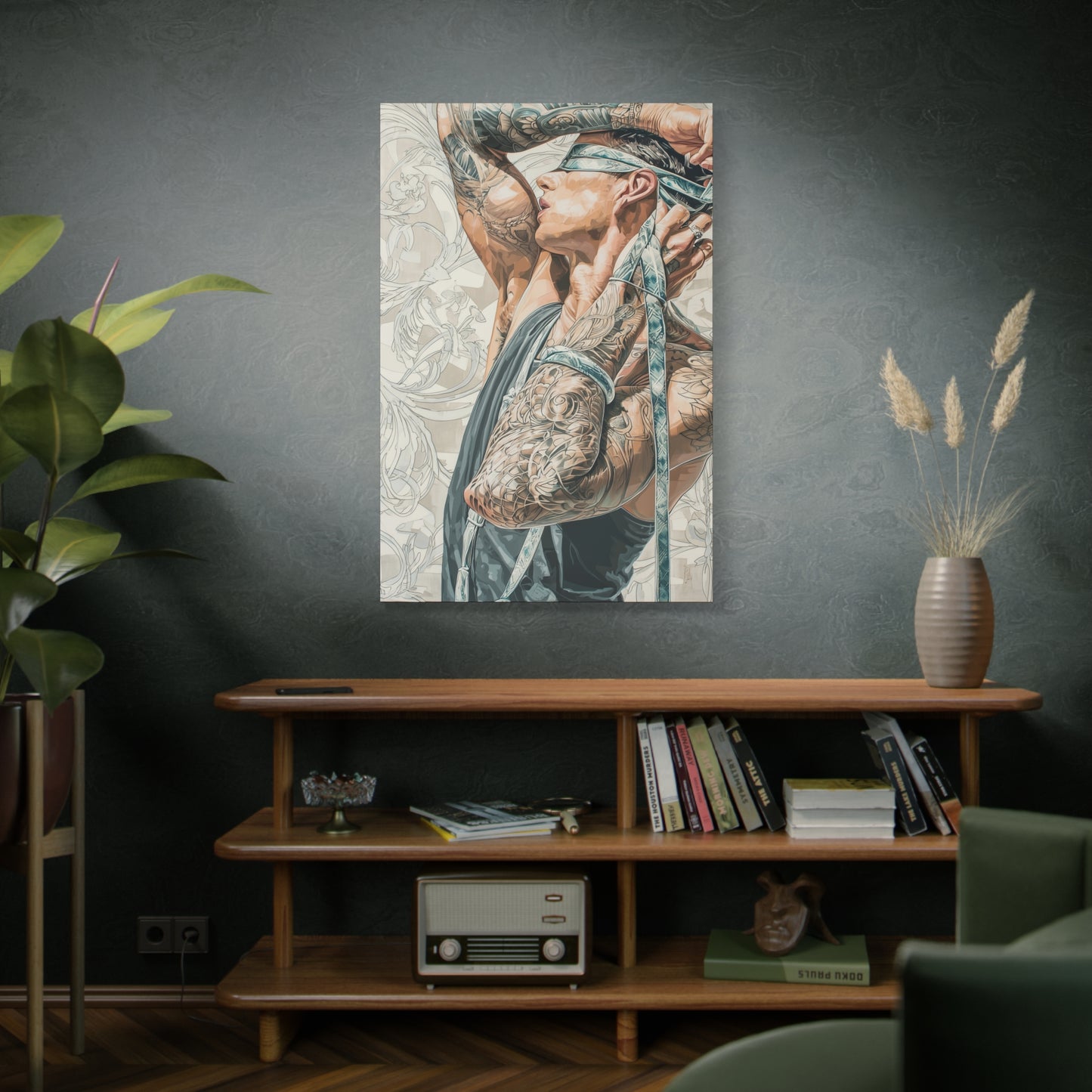 Gallery Wrapped Canvas, Ropes and Reverence Art Canvas, Erotic Shibari Art Canvas – Ronan
