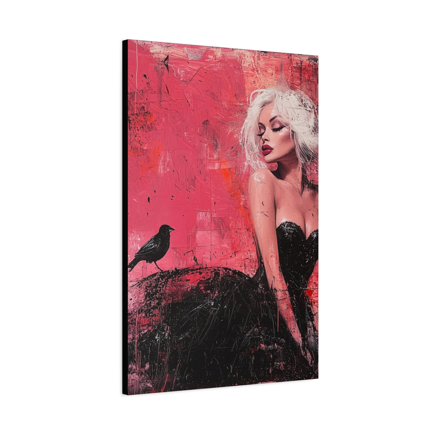 Gallery Wrapped Canvas, Sinners and Saints Adult Art Canvas, Erotic Pinup Art Canvas – Paloma