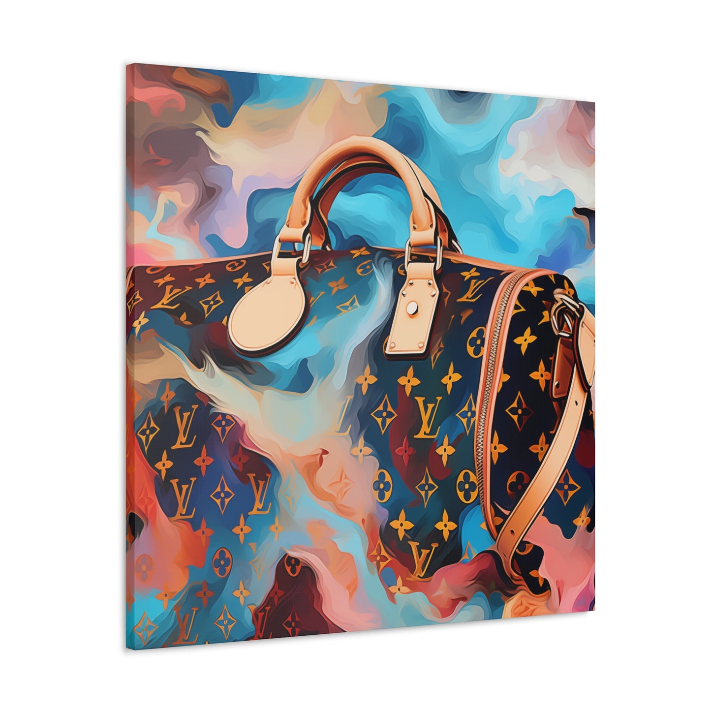 Canvas Gallery Wrap - LV Designer Inspired Wall Art - Abstract