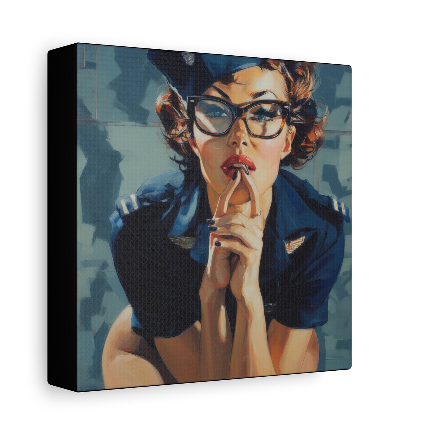Gallery Wrapped Canvas, Liberty and Lace Art Canvas, Erotic Art Canvas – Peggy Sue