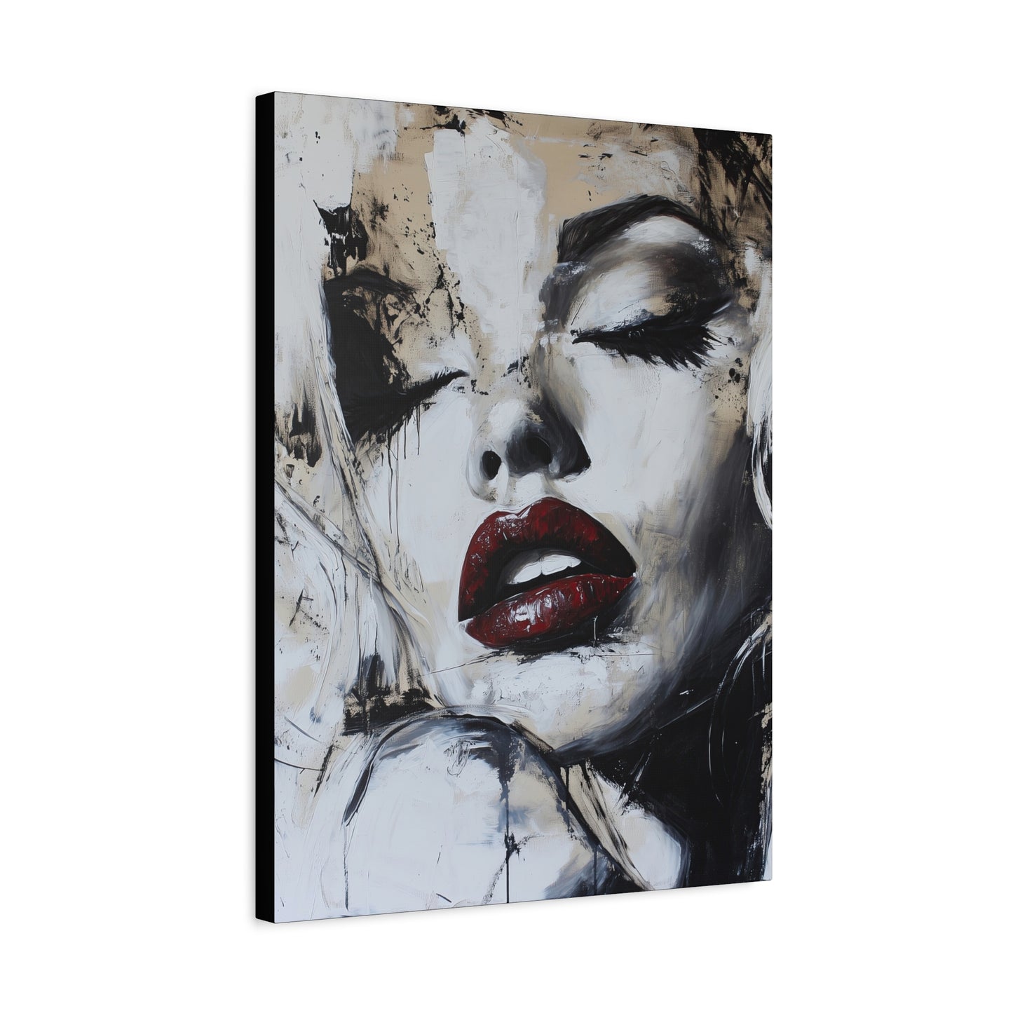 Gallery Wrapped Canvas, Guilt and Grit Adult Art Canvas, Erotic Pinup Art Canvas – Talia