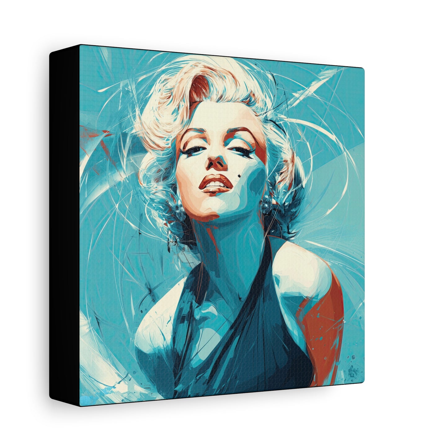 Gallery Wrapped Canvas, The Diva Project Art Canvas, Pinup Art Canvas – Marilyn Monroe - SEVEN