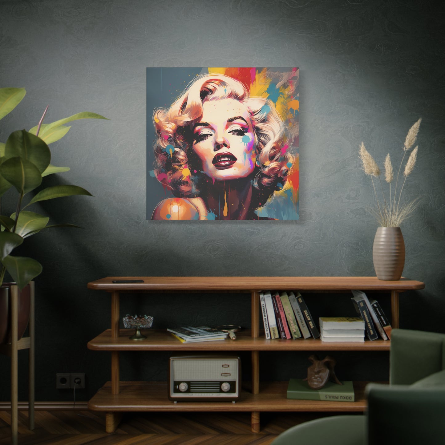 Canvas Wall Art, Gallery Wrapped Pop Art, Celebrity Wall Art – Marilyn Monroe - Abstract