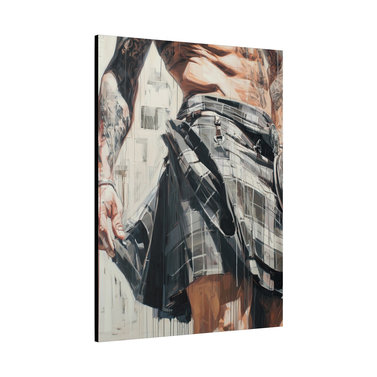 Gallery Wrapped Canvas, Kilts and Carnage Art Canvas, Erotic Pinup Art Canvas – Torin