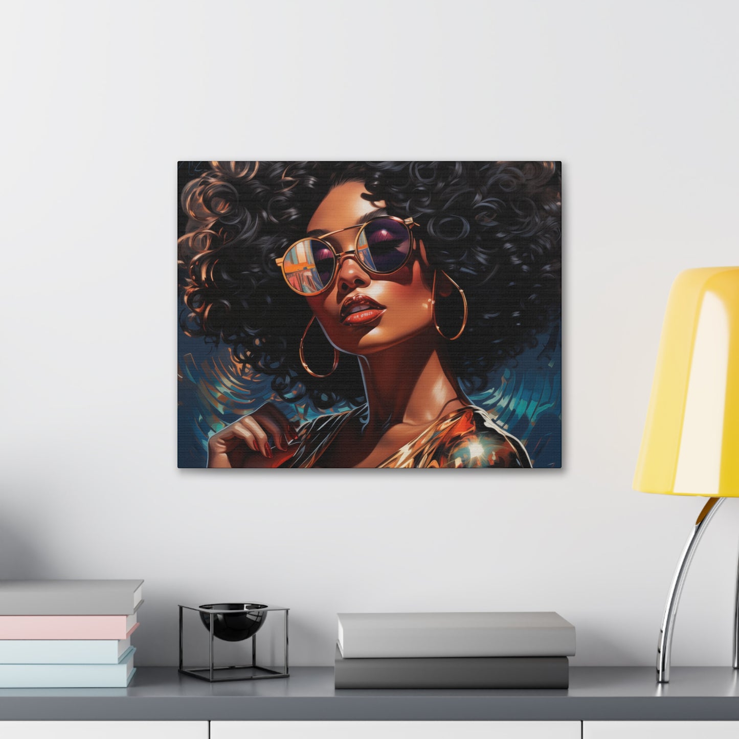 Gallery Wrapped Canvas, Retro Urban Queen, Femme Doll Art Canvas – Kesha