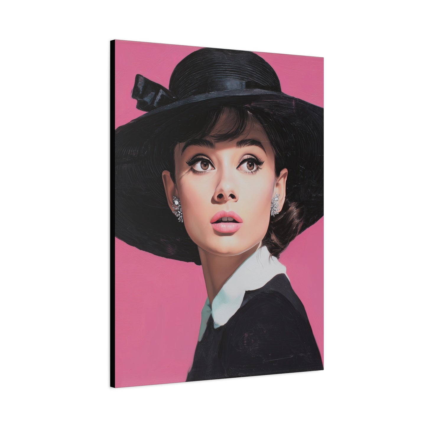 Gallery Wrapped Canvas, The Diva Project Art Canvas, Pinup Art Canvas – Audrey Hepburn - EIGHT