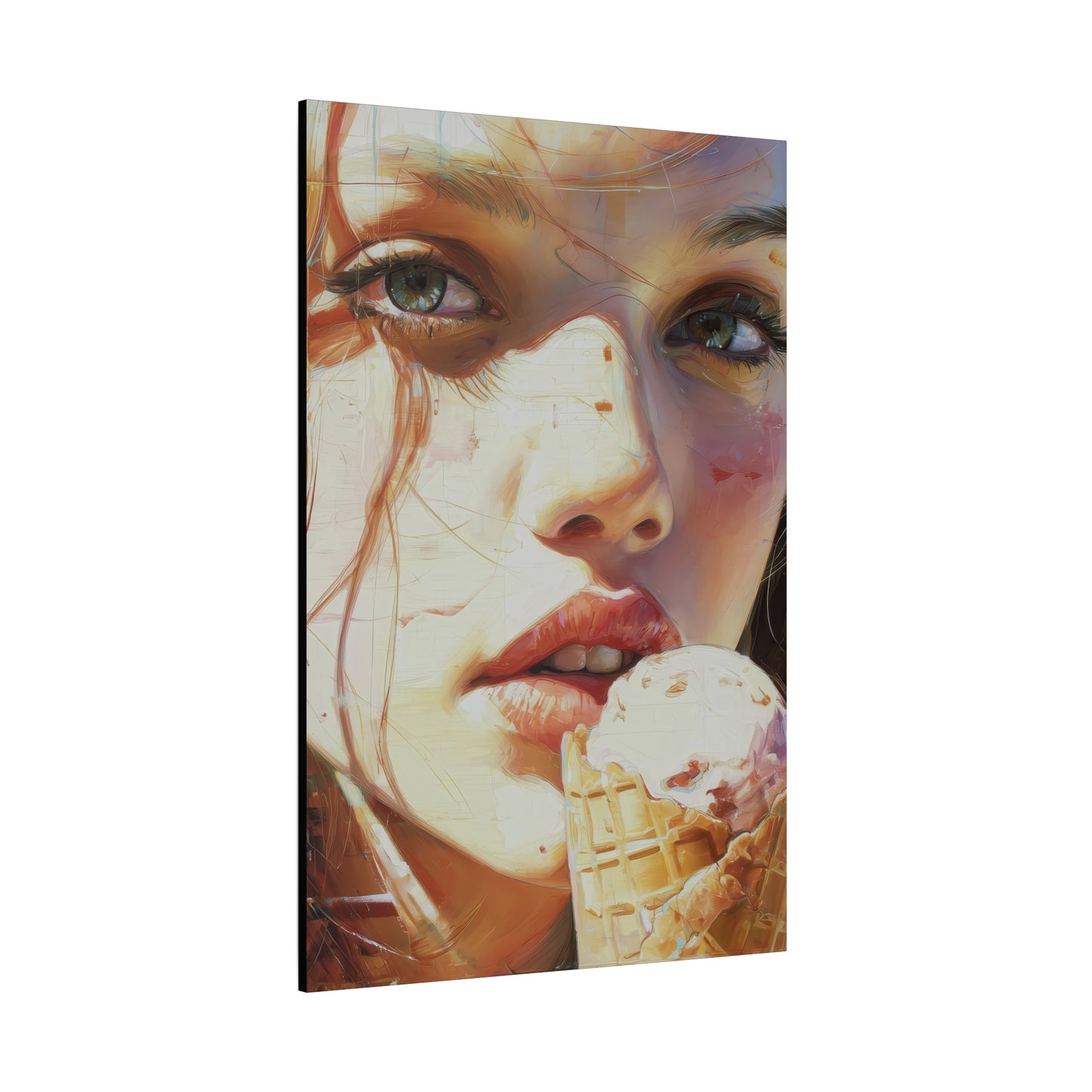 Gallery Wrapped Canvas, Sweet Summer Nostalgia, Sugar and Spice Art Canvas, Ice Cream Dreams Art – Ginny