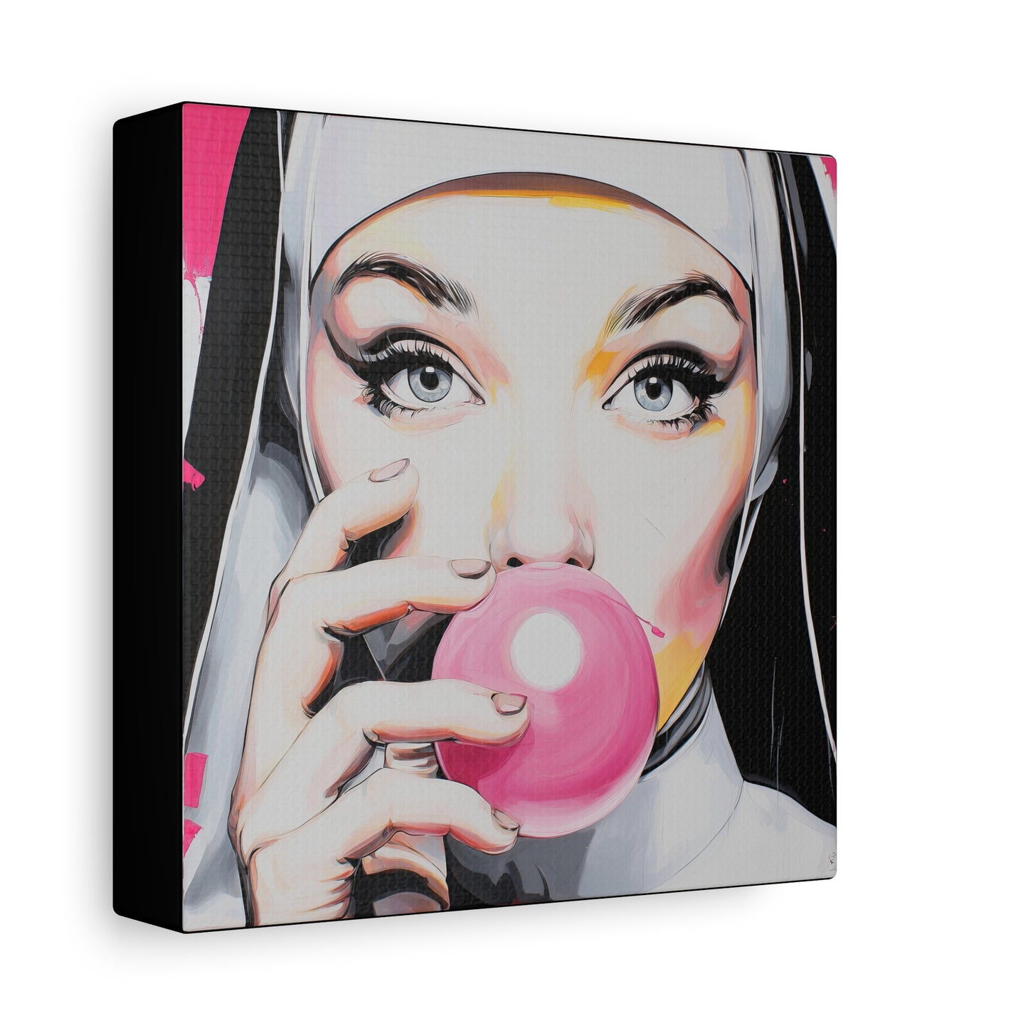 Gallery Wrapped Canvas, Habits and Heresy Art Canvas, Naughty Nuns Art Canvas – Sister Gloria