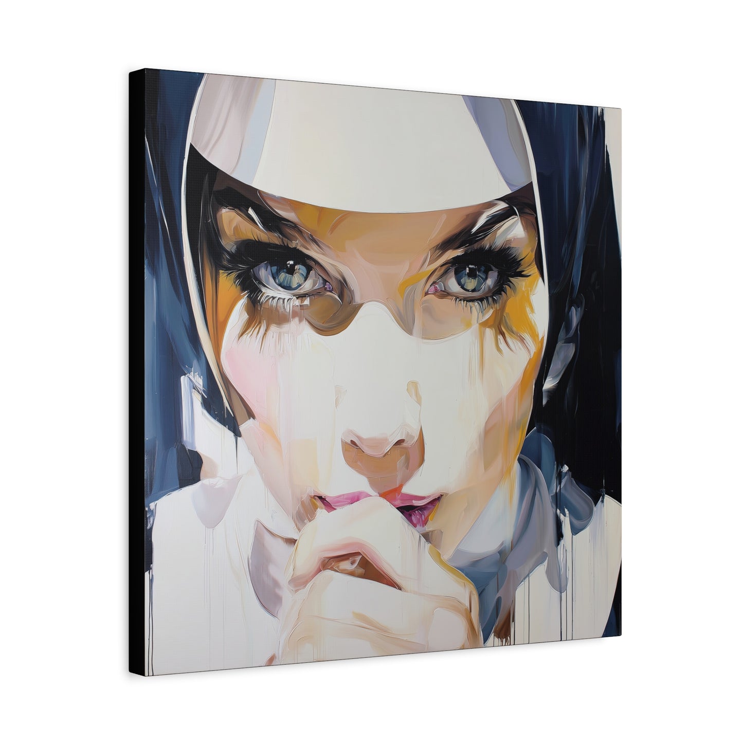 Gallery Wrapped Canvas, Habits and Heresy Art Canvas, Naughty Nuns Art Canvas – Sister Amara