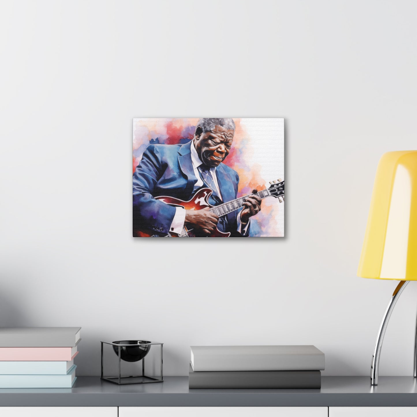 Gallery Wrapped Canvas, Celebrity Inspired, Pop Art Canvas – The King Also